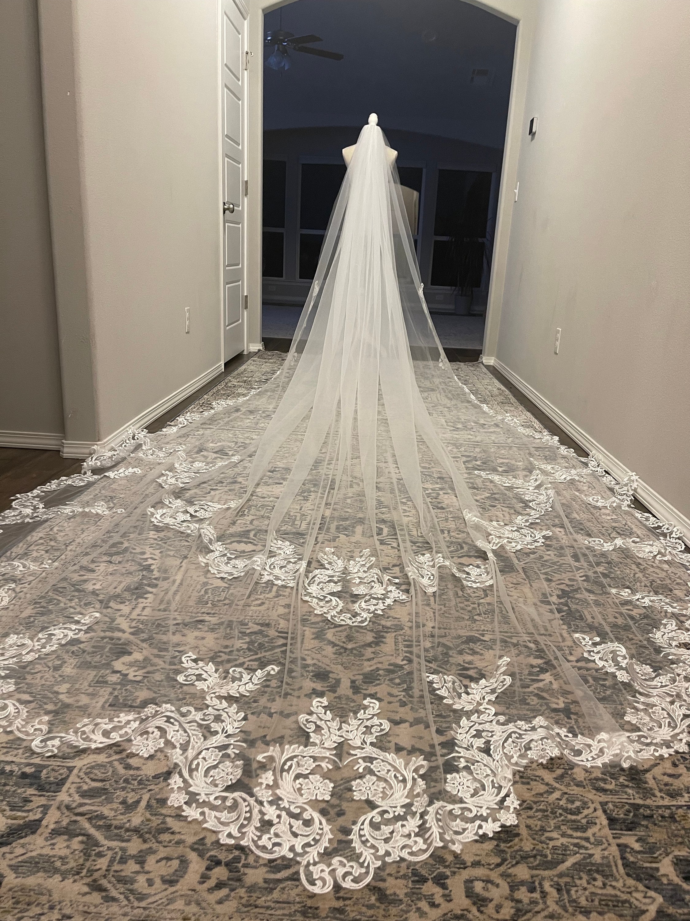 Pronovias Veil - Etsy