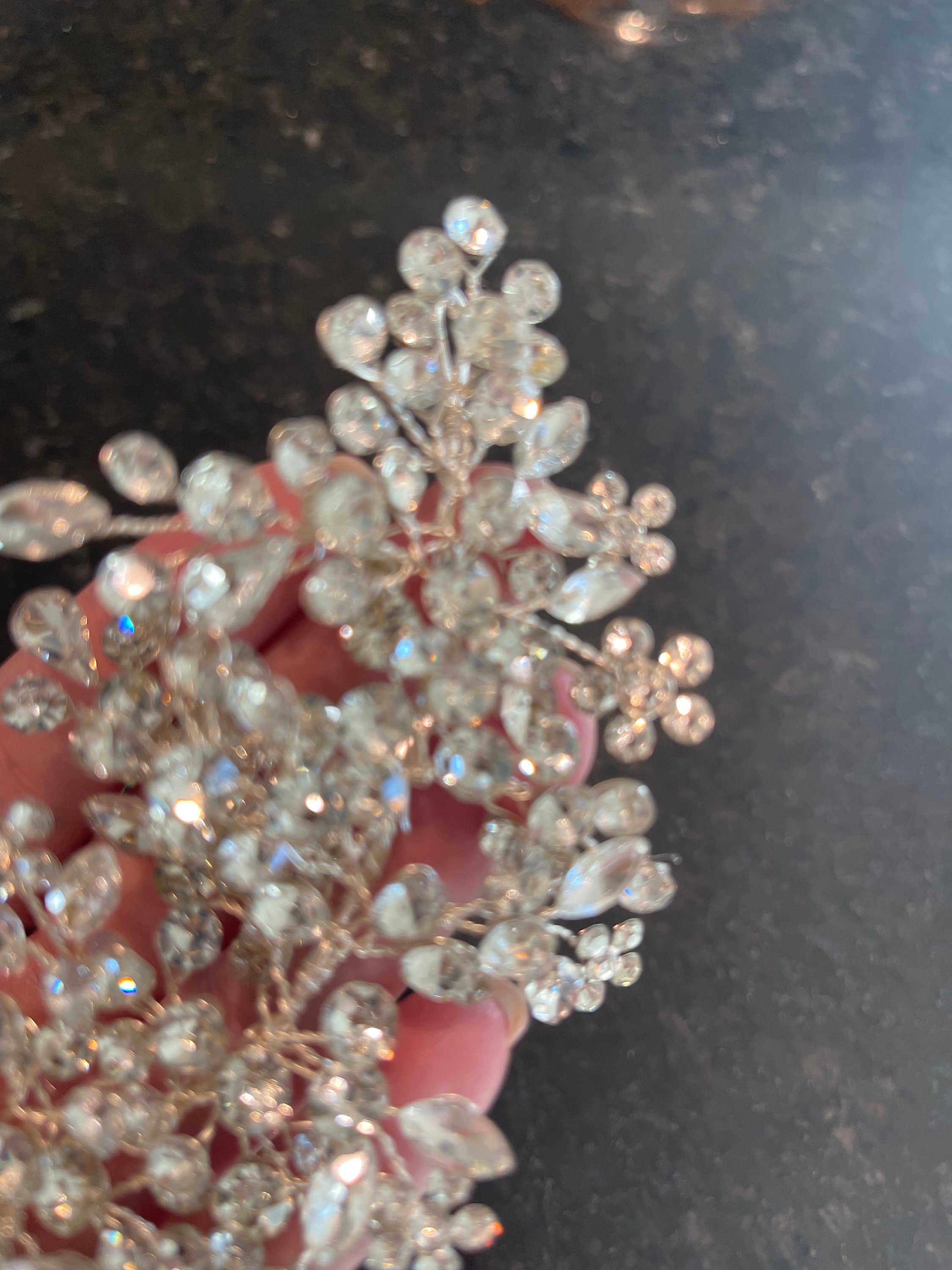 Crystal Bridal Hair Accessory: Wedding Prom Hair Vine - Etsy