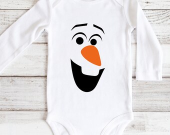 olaf baby onesie