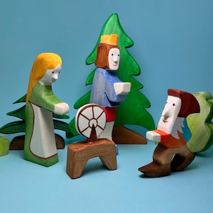 Wooden figure Rumpelstiltskin | Fairy tale figure | Children's wooden toys