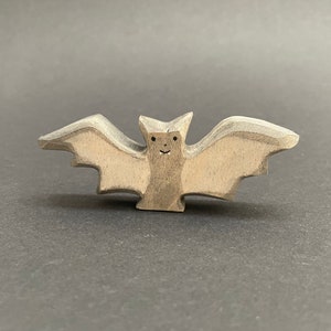 Wooden figure bat | Halloween wooden toys | Wooden animals
