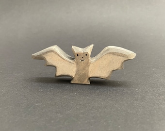 Wooden figure bat | Halloween wooden toys | Wooden animals