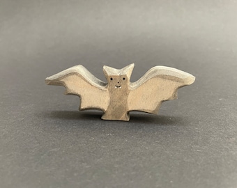 Chauve-souris en bois | Jouets en bois d’Halloween | Animaux en bois