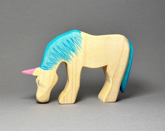 Holzfigur  Einhorn | Holz Tiere | Fabelwesen