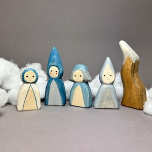 Winter gnome | Wooden toys for children | Waldorf toy figures