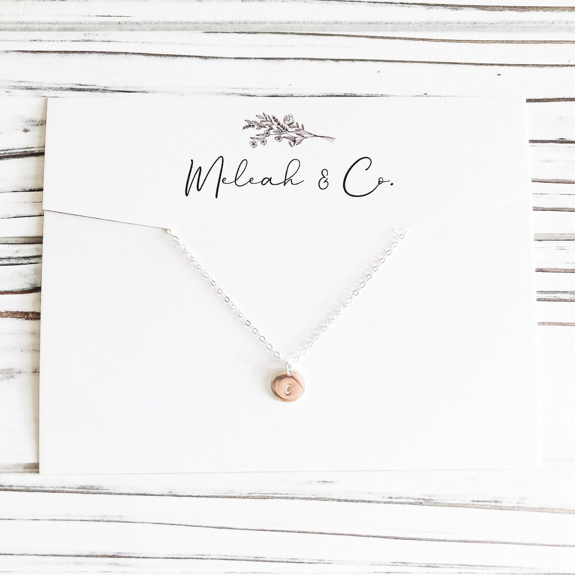 Handstamped Necklace Customized Goldfilled Sterling Etsy