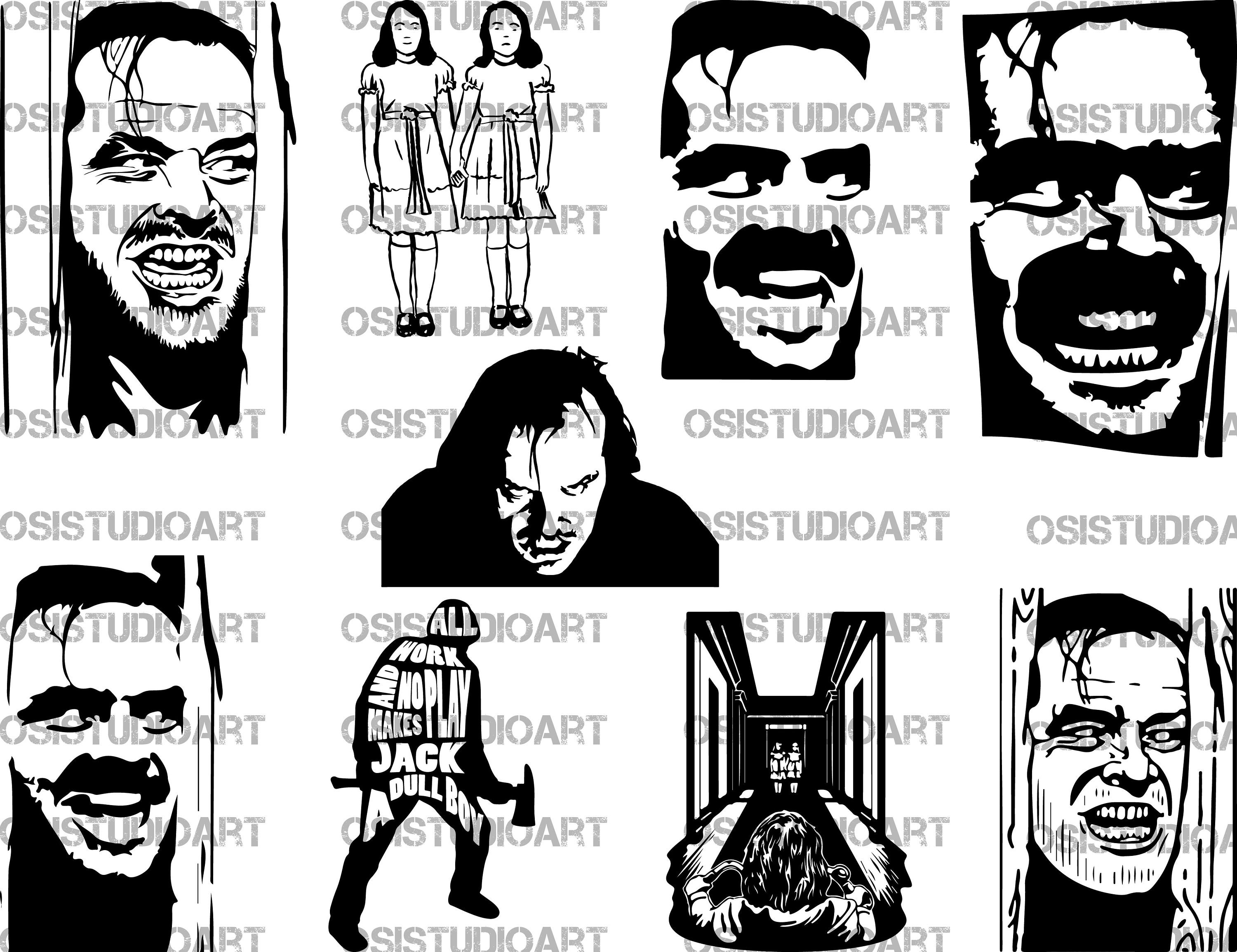 Here's Johnny The Shining 3 Layer Stencil Set