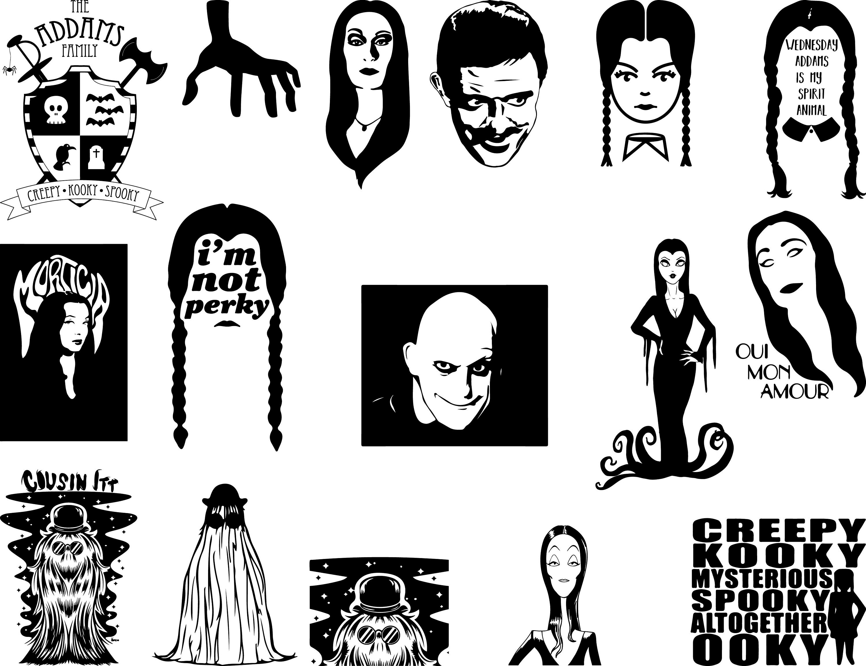 18 Digital SVG / PNG Files