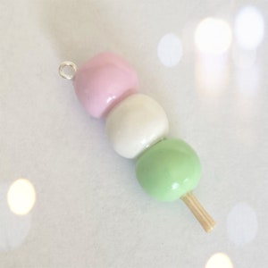 Dango Polymer Clay Keychain, Anime, Miniature Food