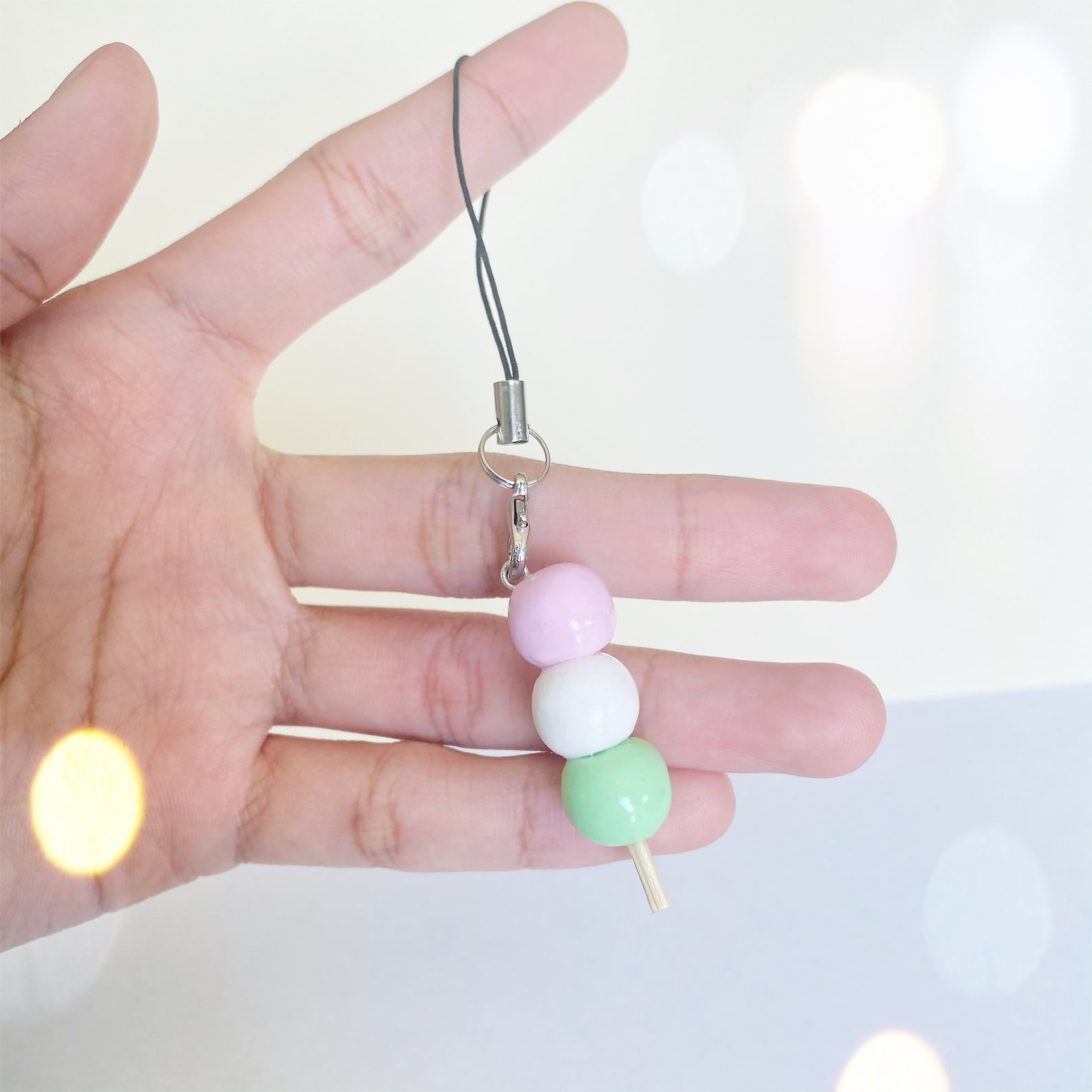 Dango Polymer Clay Keychain Anime Miniature Food Etsy