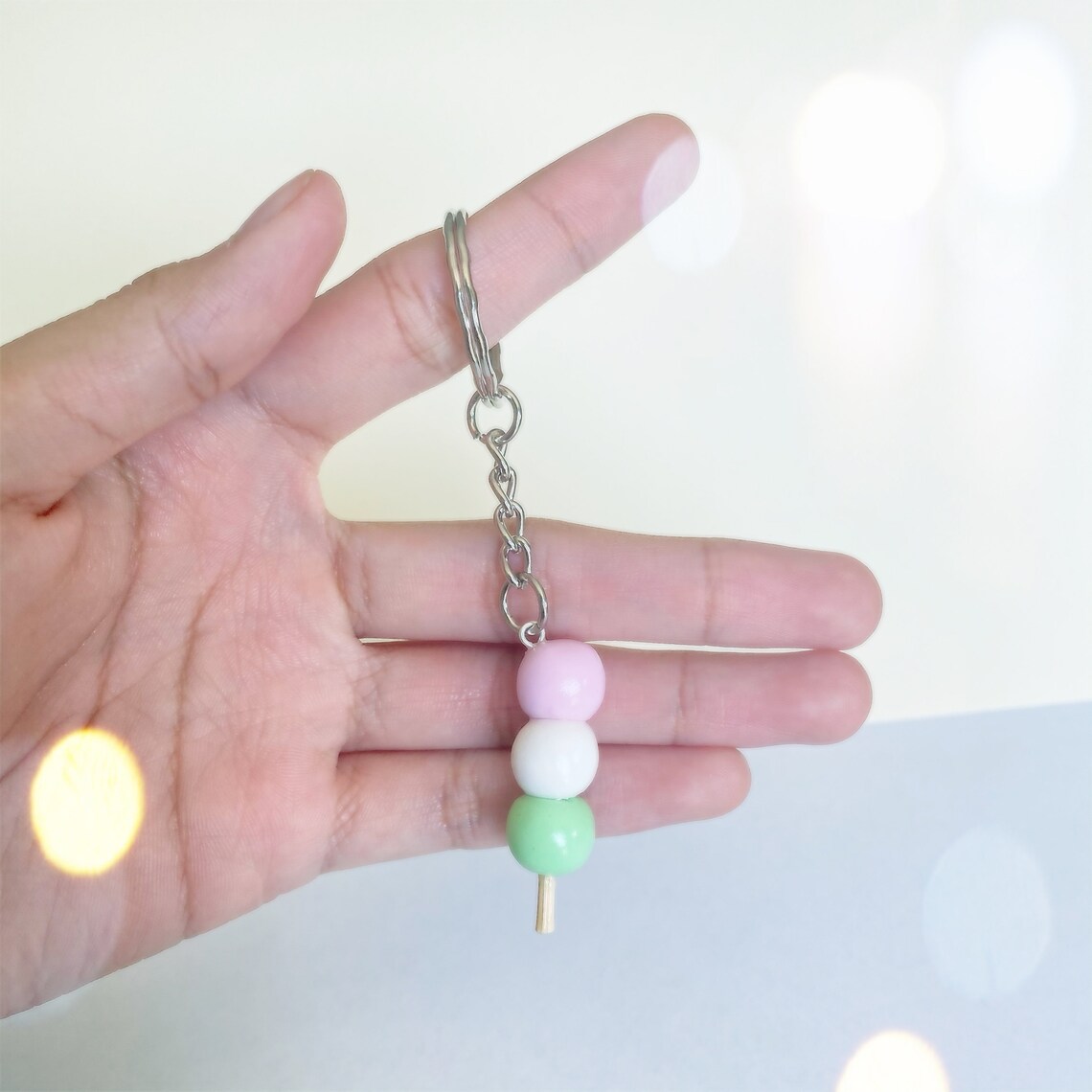 Dango Polymer Clay Keychain Anime Miniature Food Etsy