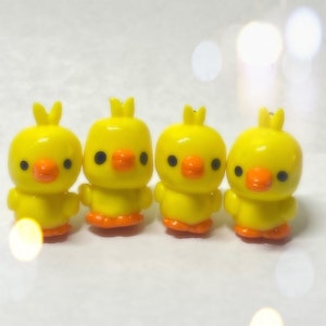 Cute Duck Charms, Polymer Clay Keychains, Animal