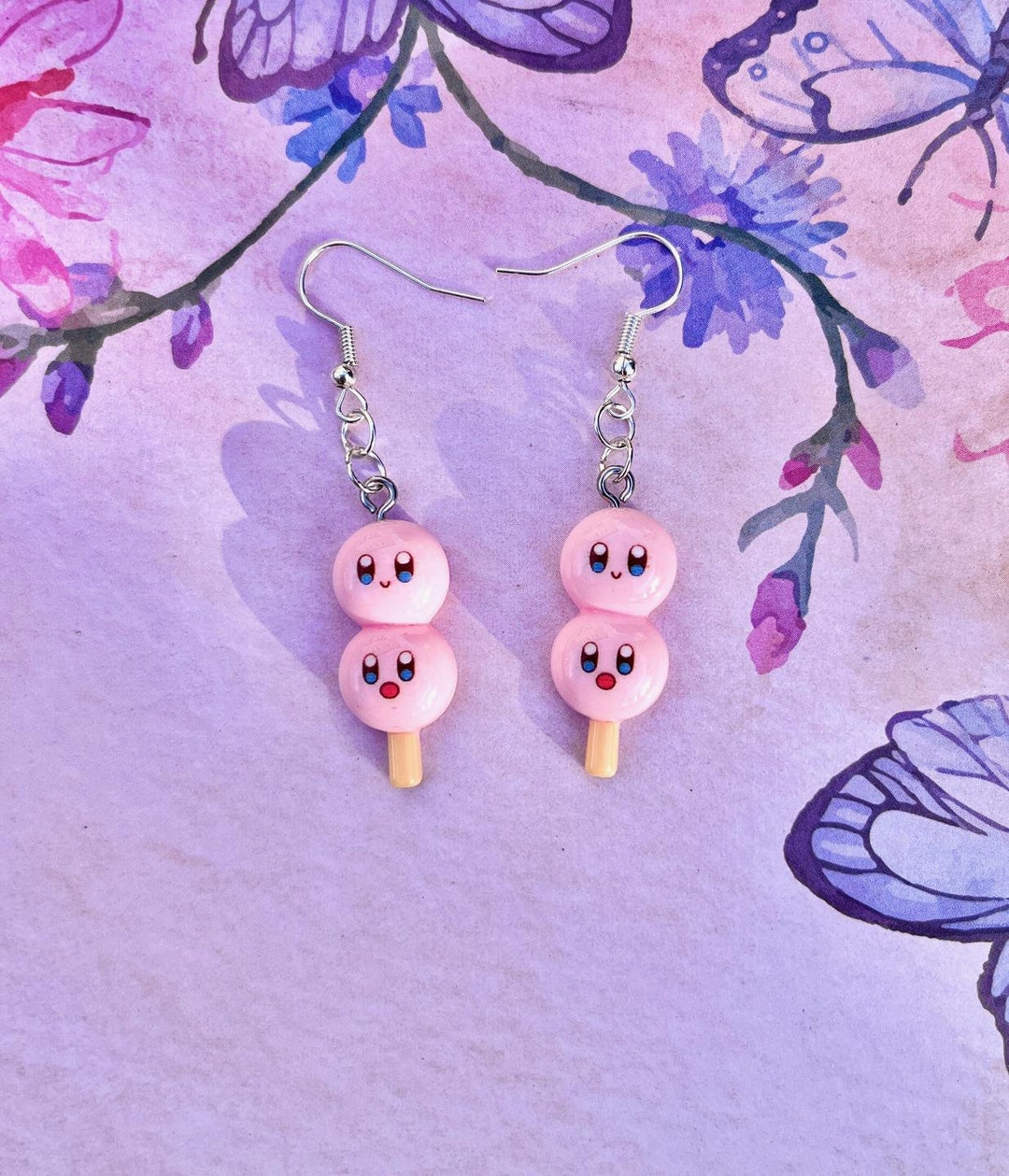 Kirby Dango Earrings | Cute, Cute Kirby, Poyo, Dangle Earrings, Pink, Game, Cute Earrings, Kirby Earrings, Earrings, Charm - Etsy Japan