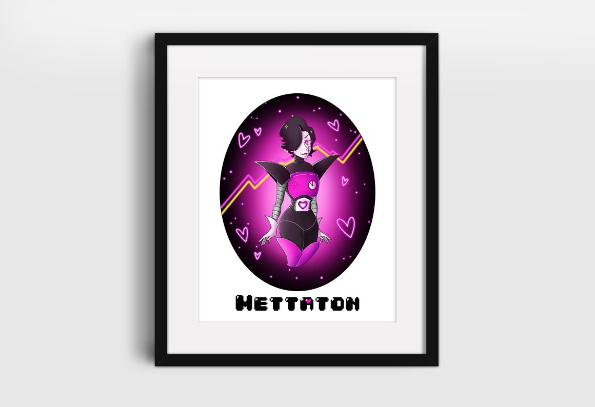 Mettaton Undertale Fanart 5x7 Undertale Pacifist Etsy Mettaton Undertale Fanart 5x7 Undertale Pacifist Etsy
