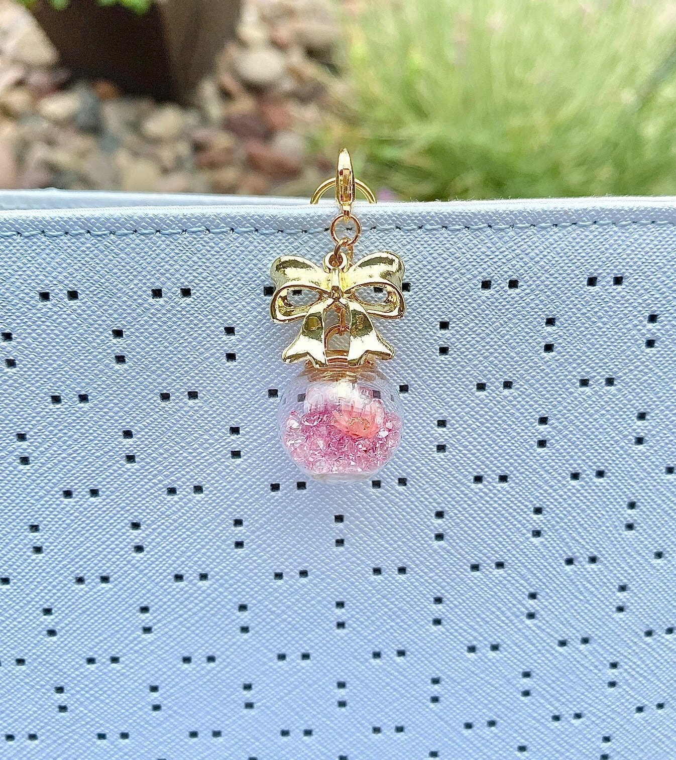 Flower Pinkpurple Dangle Charm Charm, Candy, Pink, Candy Charm