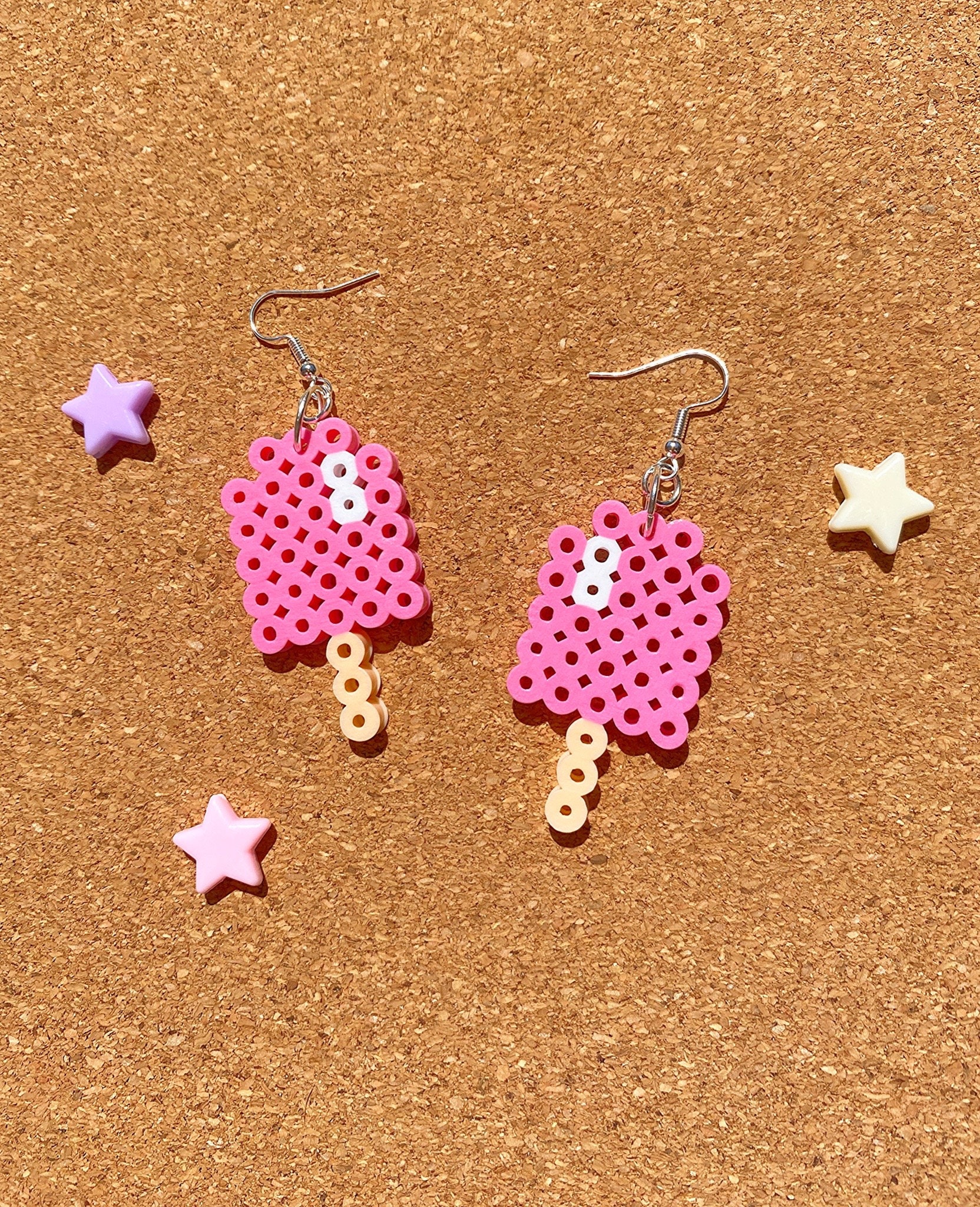 Cute Bubblegum Machine Mini Perler Bead Earrings Hama Beads Pixel Art Geek  Jewelry 8 Bit Mini Beads Kawaii Bubble Gum Candy Red 