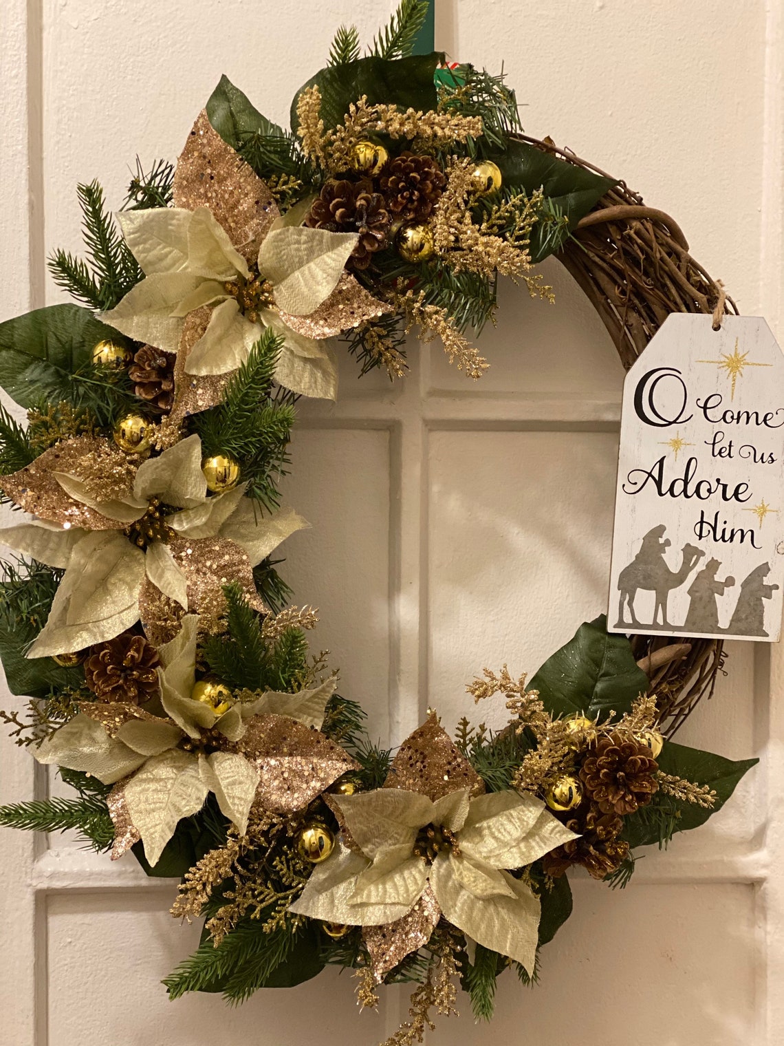 Gold Christmas Wreath 