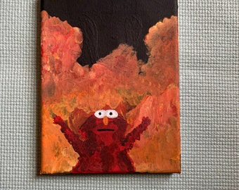 Elmo In Hell Etsy