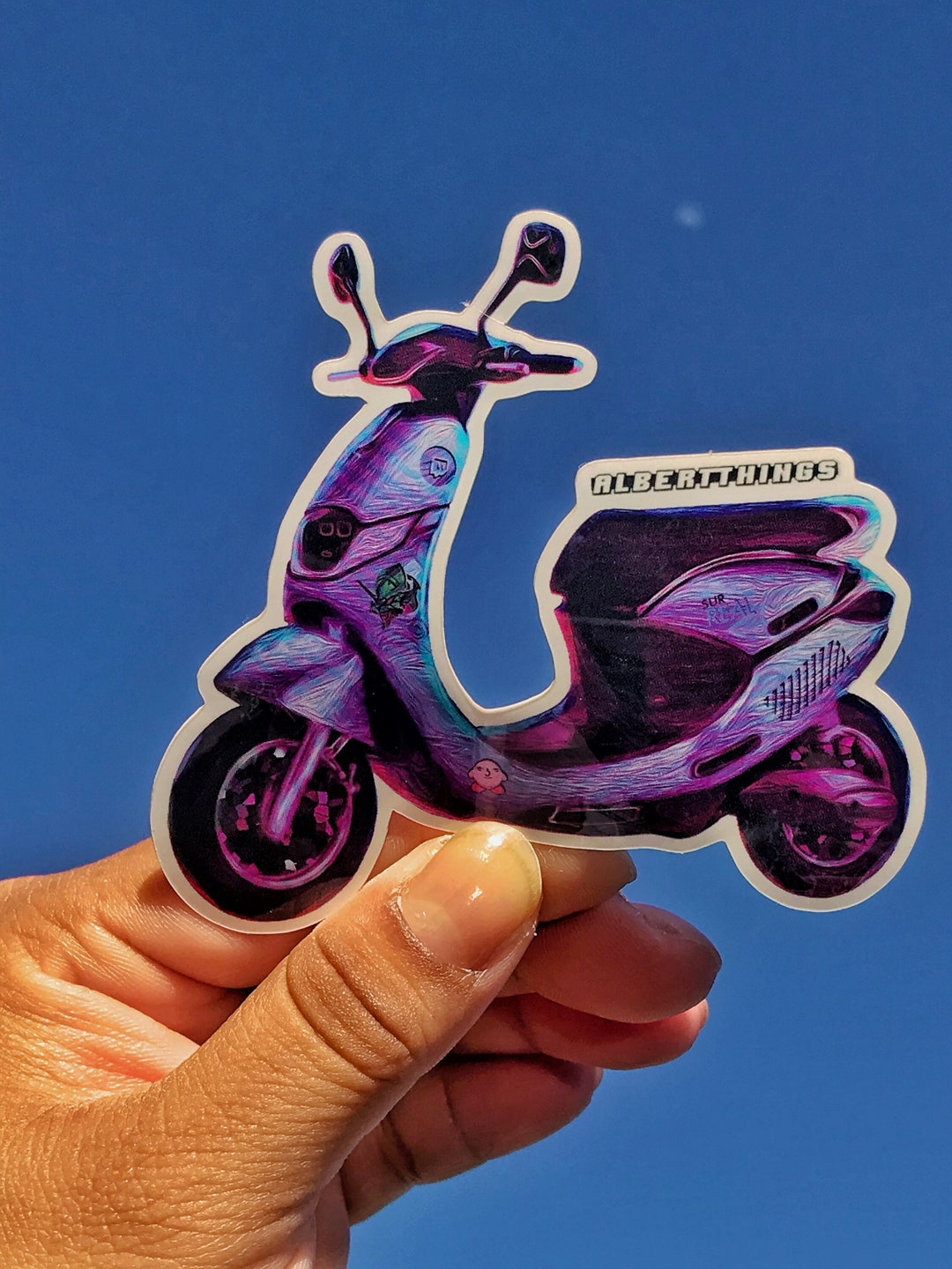 Vinyl Sticker Vapor Ride Scooter Sticker Retro Sticker Etsy