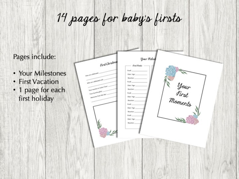 Printable Child Memory Book Baby Memory Book Toddler Memory Book Baby