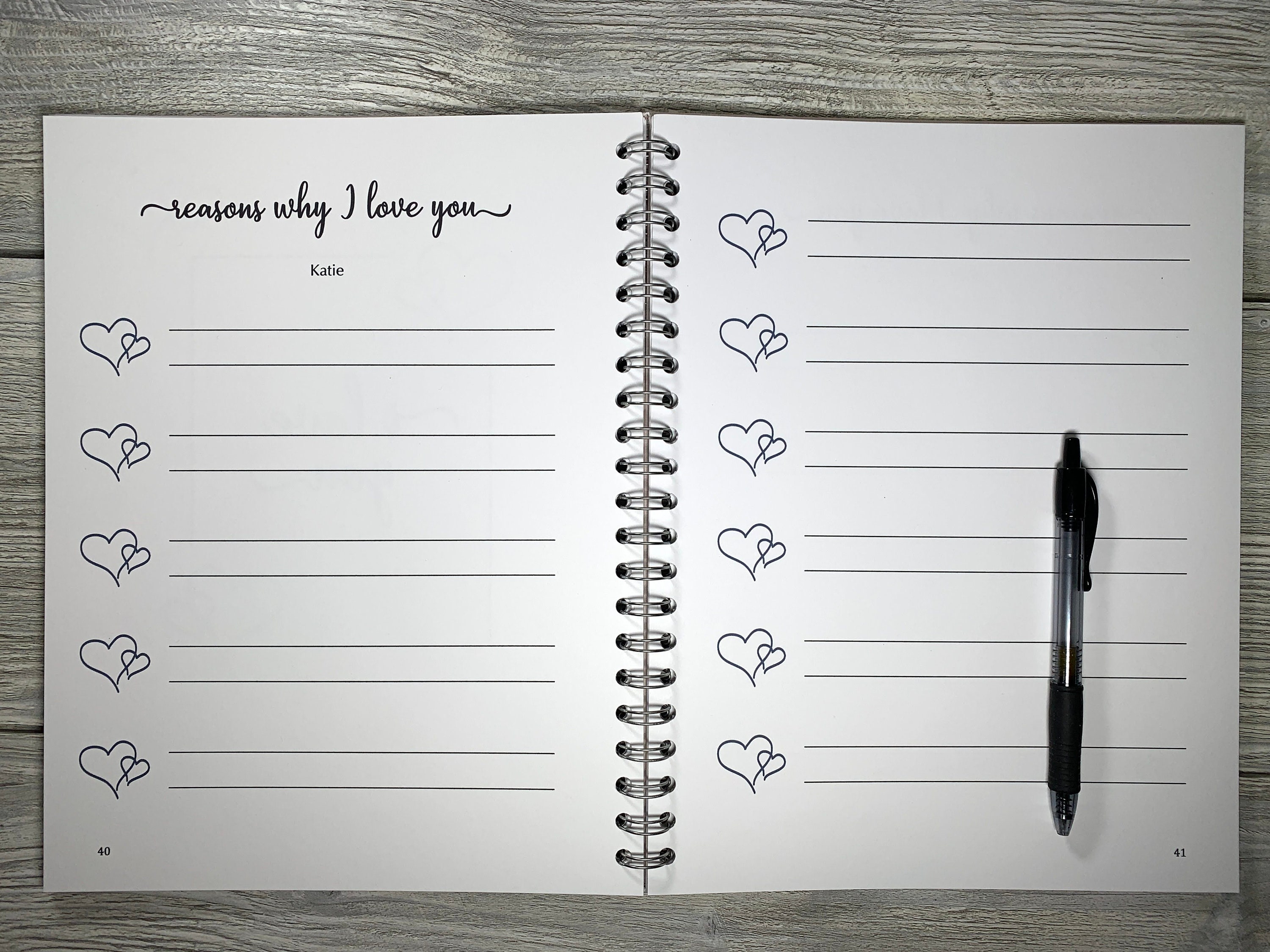 Love Story Book Couples Journal Memory Book for Dating Couples, Engaged