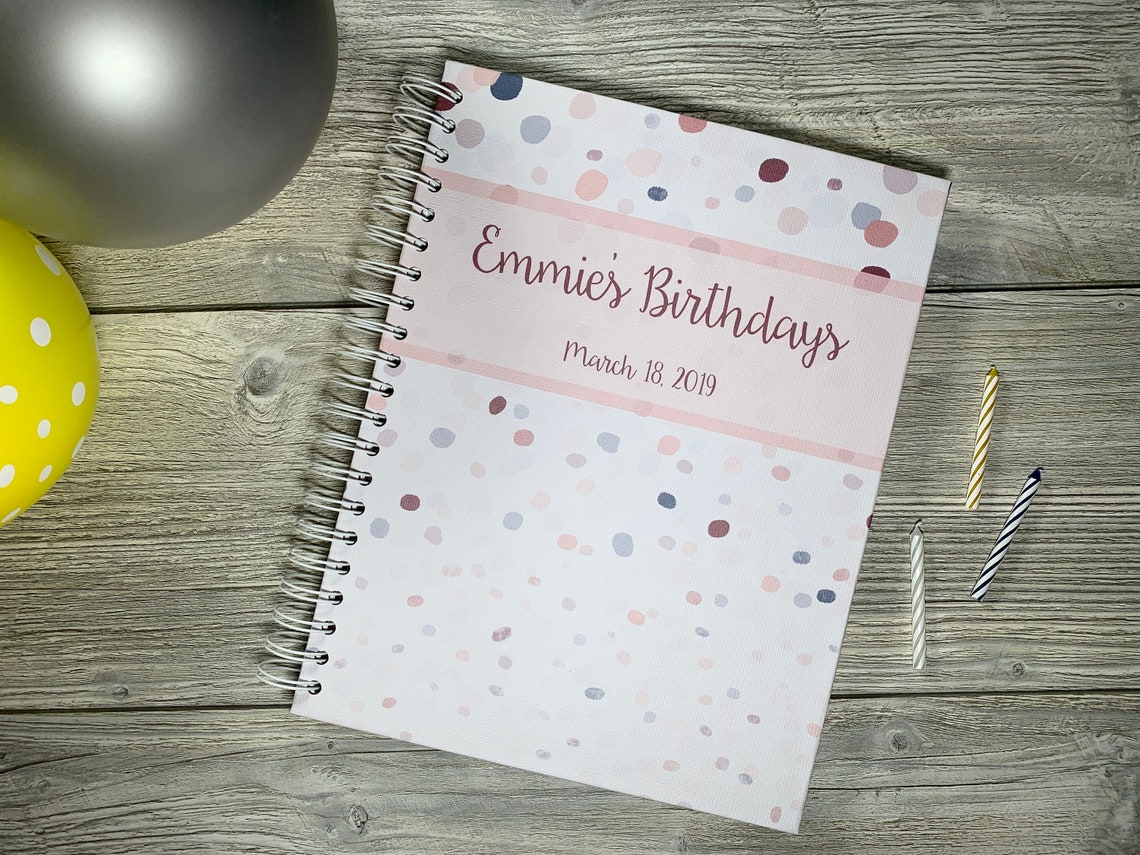 Birthday Memory Book Child Birthday Book Annual Birthday Interview Birthday Photo Album Birthday