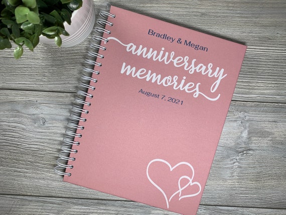 Anniversary Memory Book Anniversary Album Anniversary Book Anniversary  Keepsake Anniversary Gift Anniversary Journal 