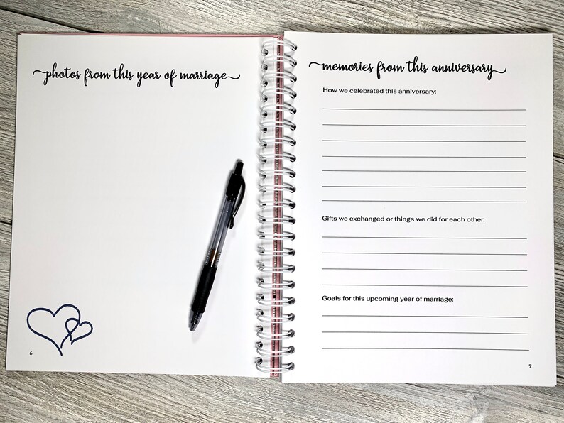 Anniversary Memory Book Anniversary Album Anniversary Book Anniversary