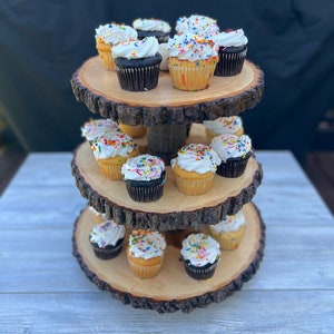 Rustic Cupcake Stand | Cupcake Tier | Wedding Decor | Rustic Decor | Rustic Cupcake Stand
