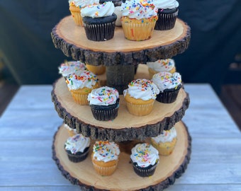 Rustic Cupcake Stand | Cupcake Tier | Wedding Decor | Rustic Decor | Rustic Cupcake Stand