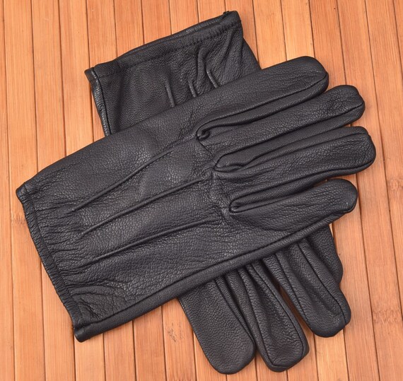 Buy Beautiful Thin Leather Police Search Driving Gloves Online in