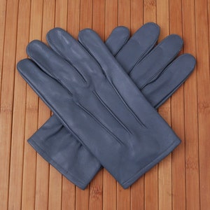 Men's Genuine Leather Unlined Driving Gloves with Snaps Perfect Fit Premium Soft