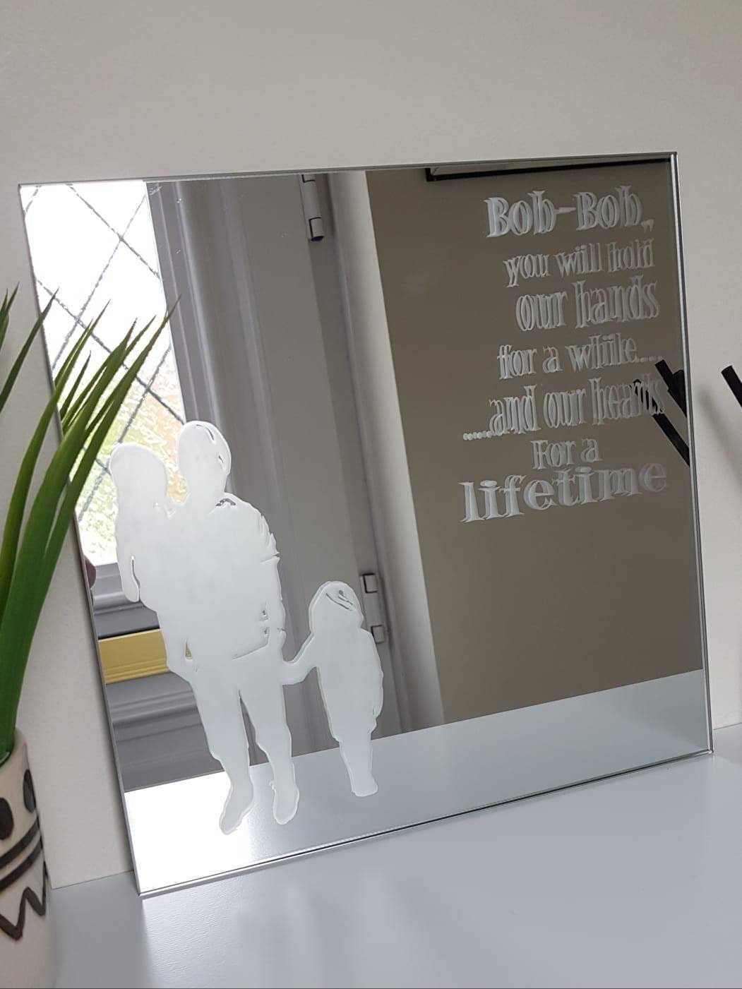Personalised etched mirror Etsy