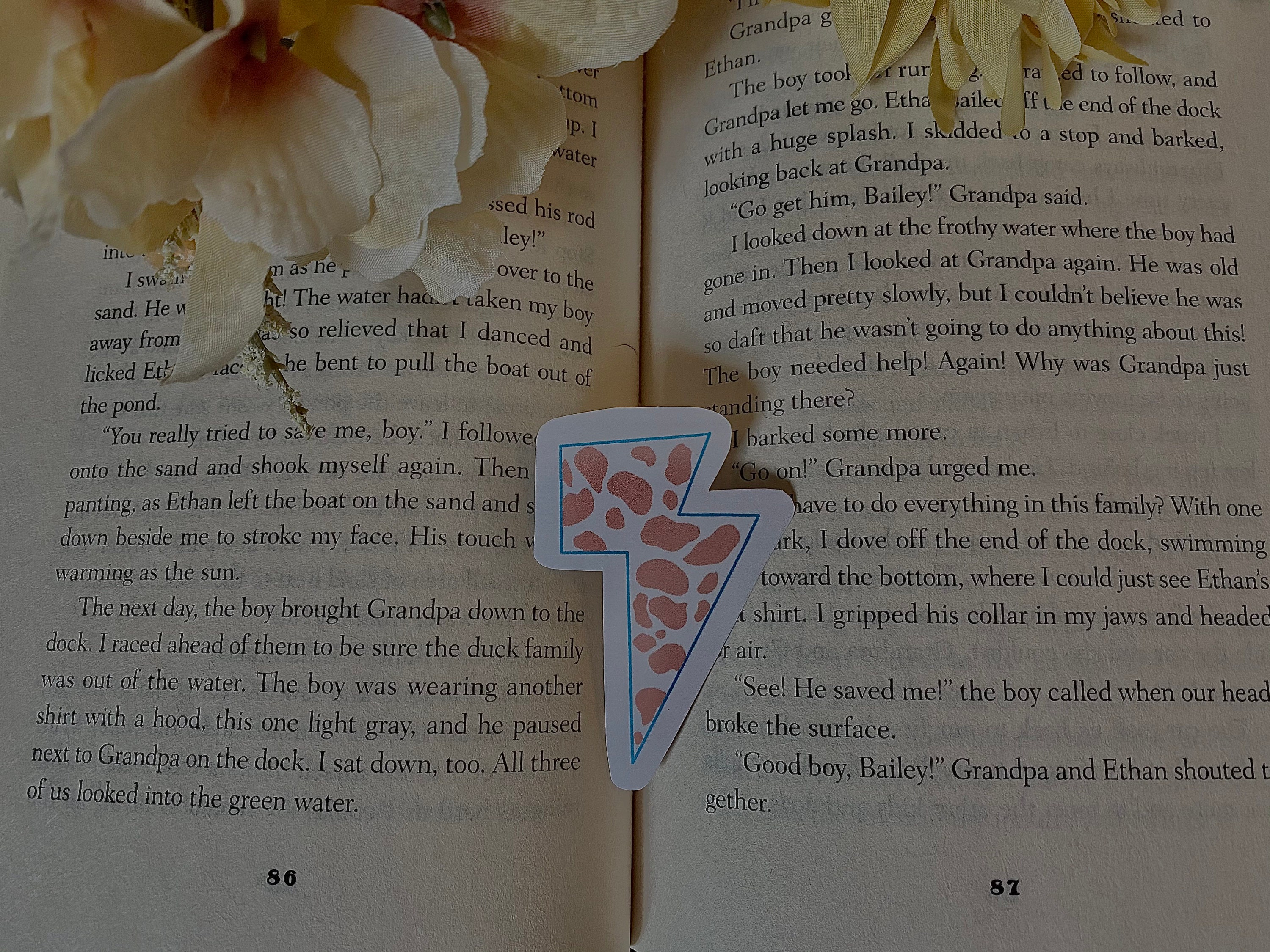 cow print lightning bolt sticker cute vsco sticker indie kid etsy canada