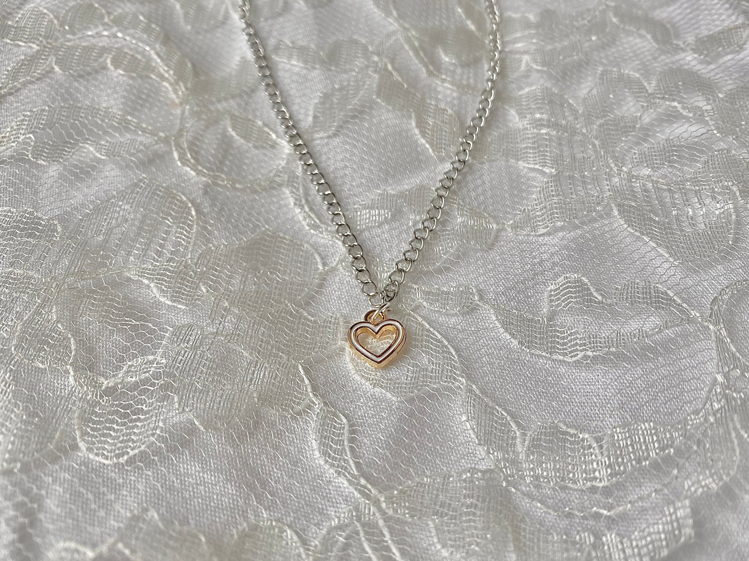 Heart Necklace valentines day necklace valentines day gift | Etsy