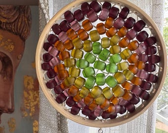 Rainbow Prism Window Hanging – Handmade Summer Sunlight Decor