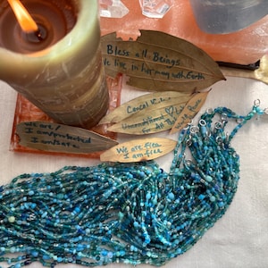 Bead Curtains: Green Garden Light Boho, All Glass Hippie Style Handmade Sun Catcher image 13