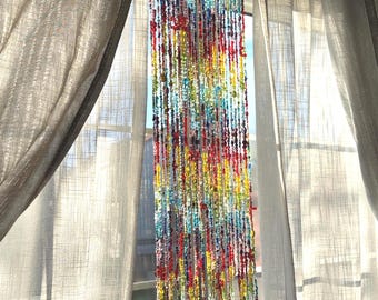 Kralengordijnen: Boho regenboog glazen hippie stijl handgemaakte lichtvanger