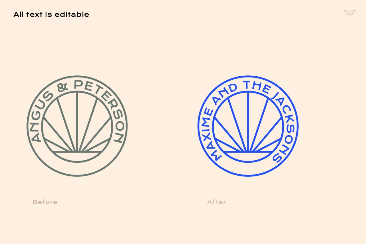 Minimalist Logo Templates Bundle 1 | Instant Download | Simple Vector ...