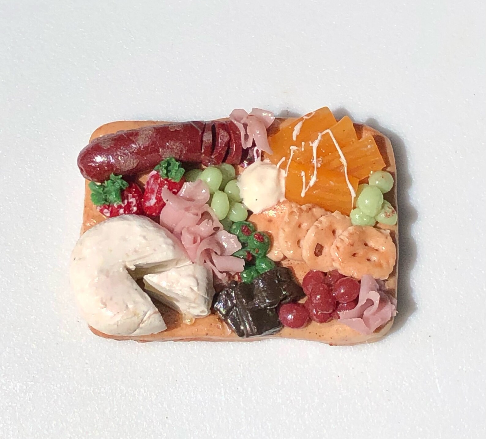 Charcuterie board miniatures polymer clay miniatures Etsy