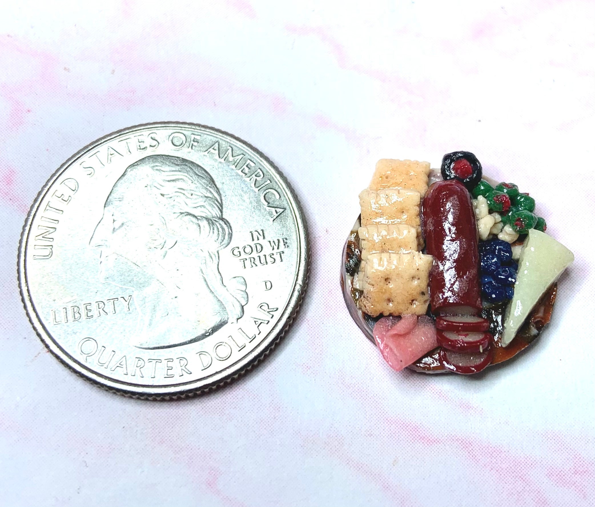 Charcuterie board miniatures polymer clay miniatures Etsy