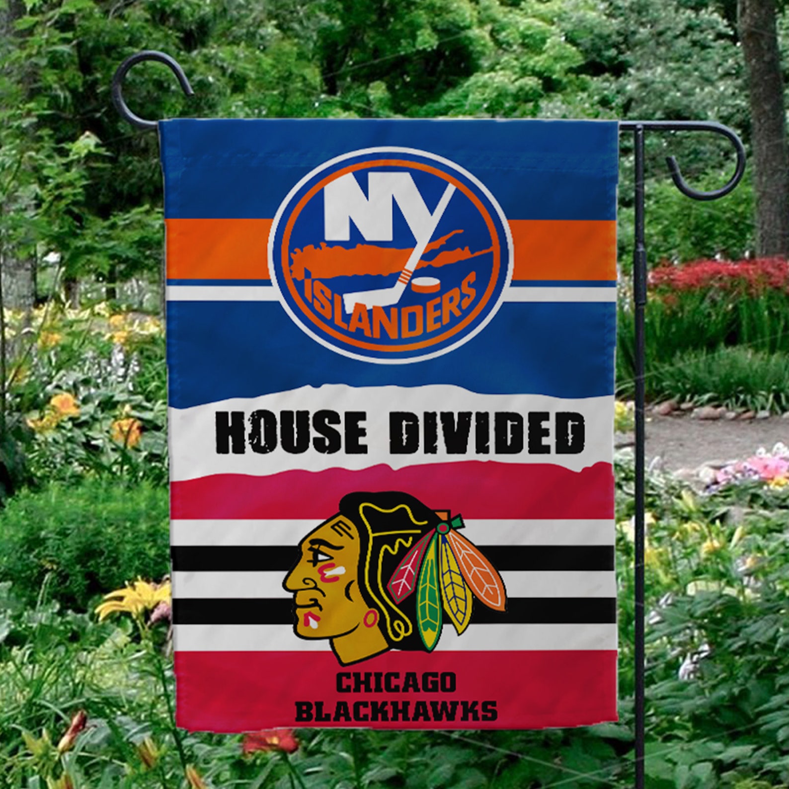 Custom HOUSE DIVIDED Flag House Divided Garden Flag Double Etsy
