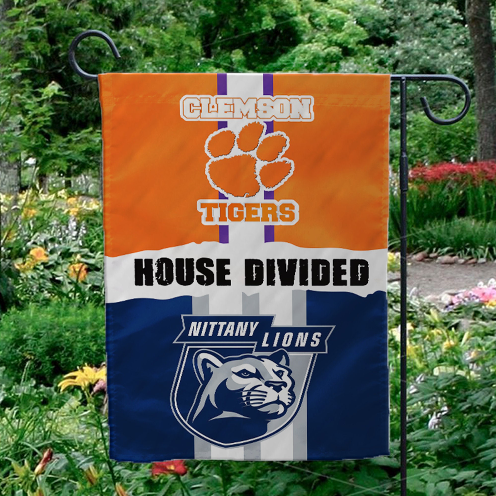 Custom HOUSE DIVIDED Flag House Divided Garden Flag Double Etsy
