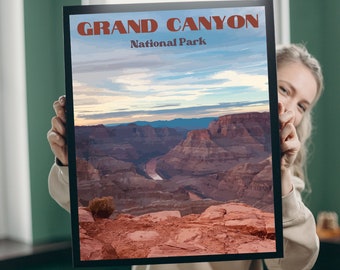 Cartel imprimible del Parque Nacional del Gran Cañón - ¡Gran regalo para actividades al aire libre!