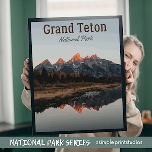 Grand Teton National Park druckbare Poster - Tolles Outdoorsy Geschenk!