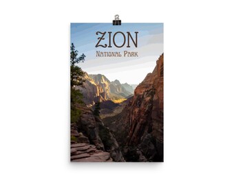 Zions National Park Poster