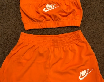 nike shorts and bandeau set