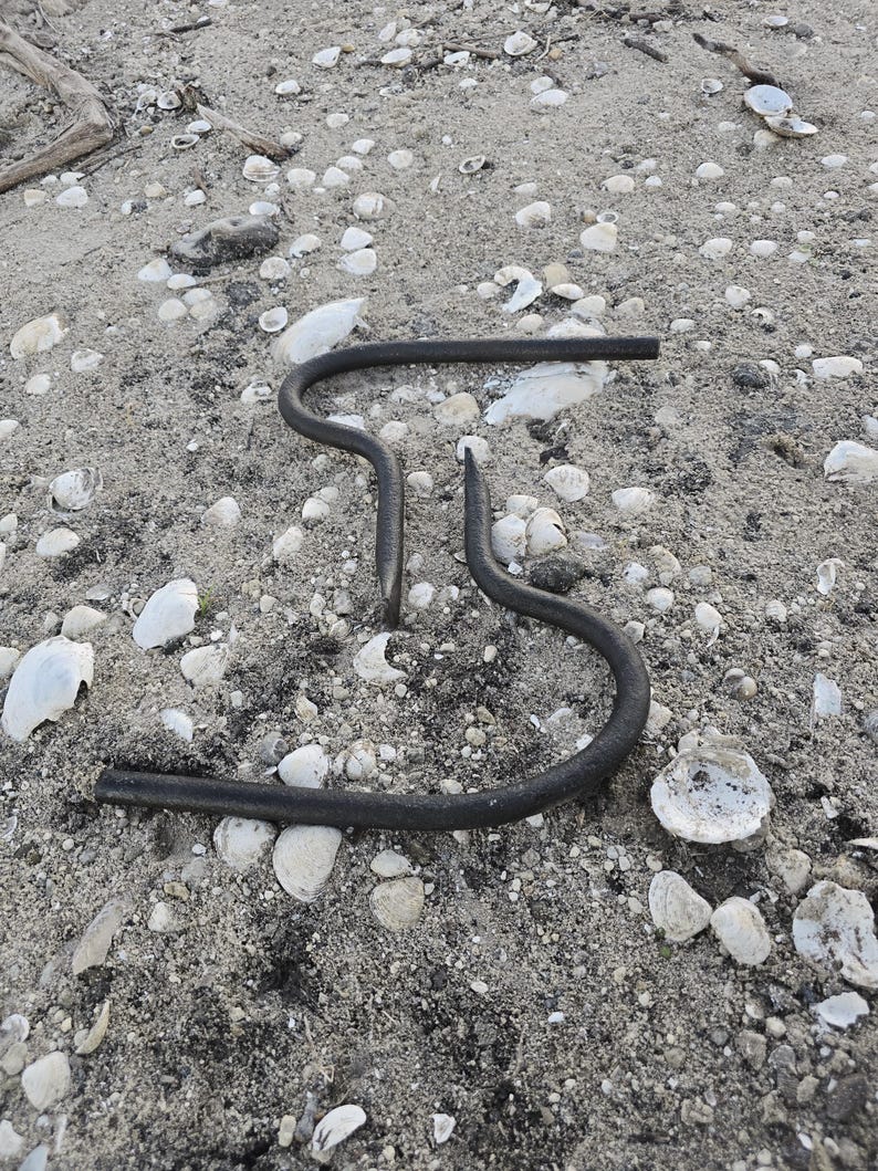 Fixation forgée à la main | Sucker Rod en acier, 3/4"-7/8" trou pour chien/trou Pritchell image 6
