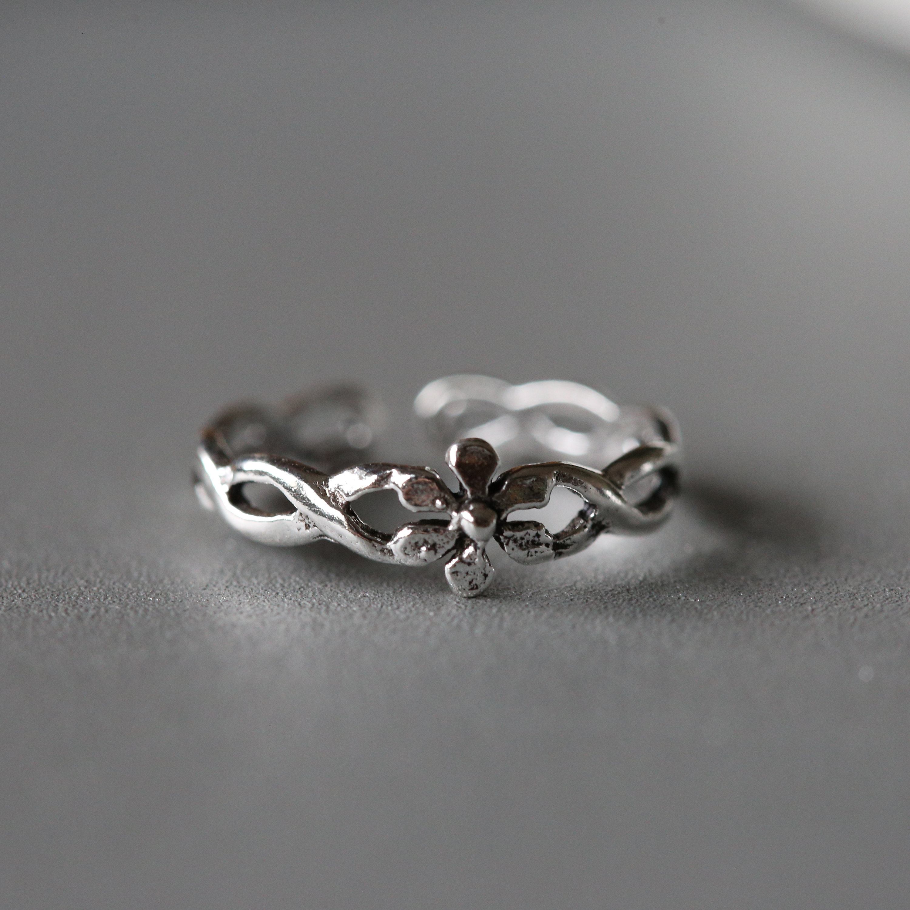 【Scaletto】[Silver925] BB04 Twisted Ring 925 Sterling Silver Twisted Ring, Triple Band, Braided Ring