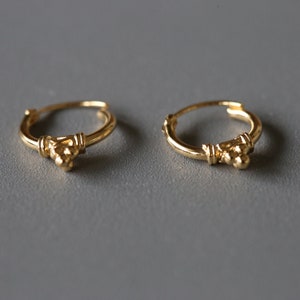 10mm Gold Plated Bali Hoops - Bali Hoops - Gold Plated Sterling Silver 925 (BAG05)
